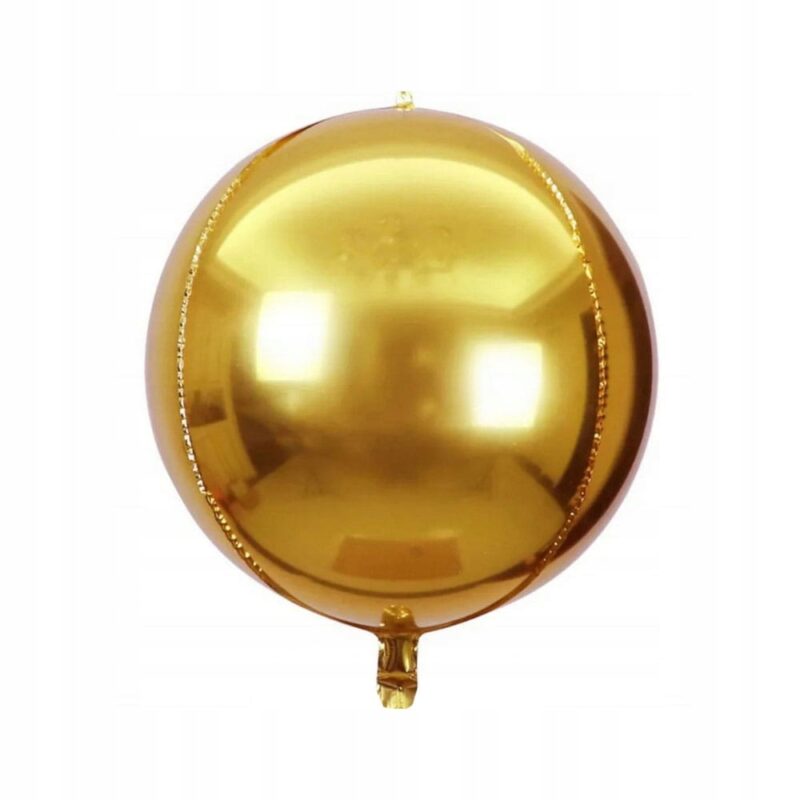 XXL BALON 50" KULA GIGANT 3D ZŁOTA MEGA WIELKA 120CM