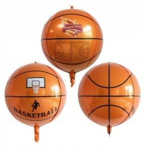 Balon foliowy piłka koszykowa koszykówka 4d 55cm, urodziny, karnawał