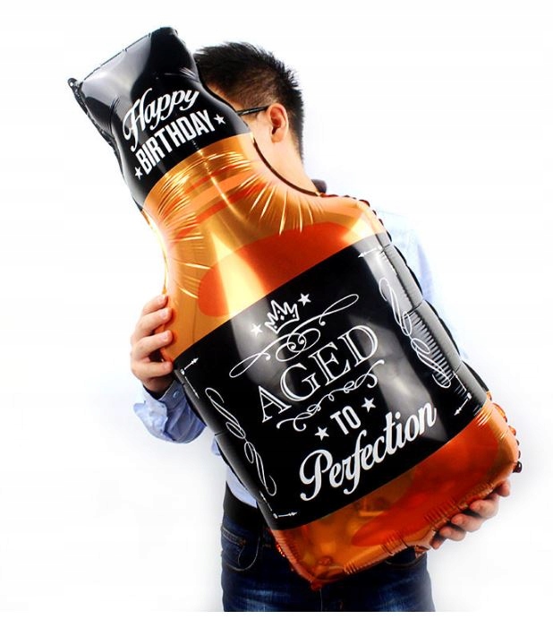 Balon foliowy na hel butelka whisky 43cm x 76cm - obrazek 3