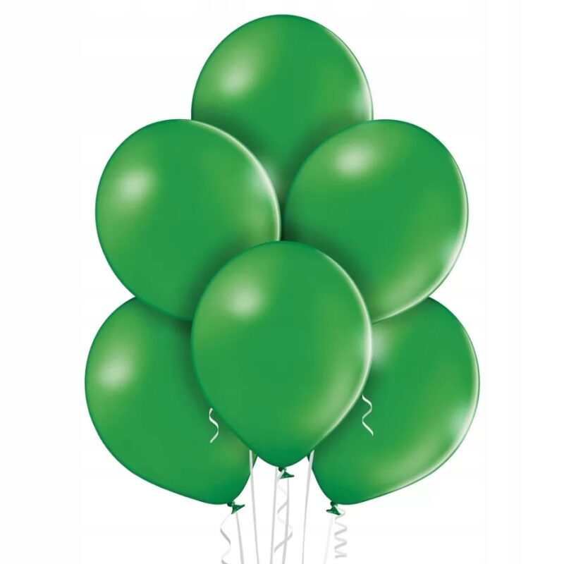 Balon lateksowy ZIELONY 12 cali, 30cm 10szt, urodziny, studniówka