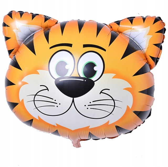 Duży balon foliowy tygrys 49x49cm urodziny XL
