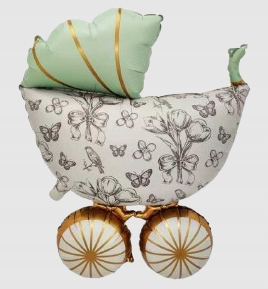 Balon foliowy Wózek Baby Shower 63x92cm