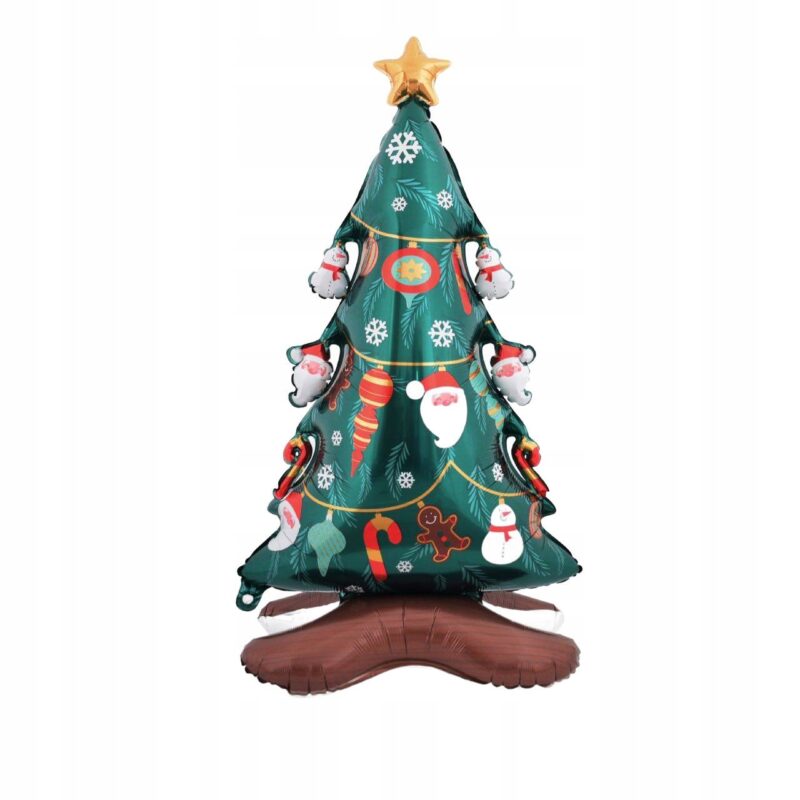 Balon foliowy świąteczny stojący Choinka na Boże Narodzenie 72 x 150 cm