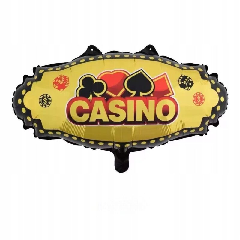 Balon Foliowy Kasyno 41×62 cm – Casino / Vegas Party / Dekoracja Imprezowa