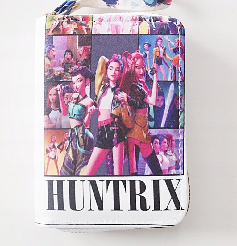 K-POP Demon Hunters Huntrix Rumi Zoey Mira portfel portmonetka wzór 1