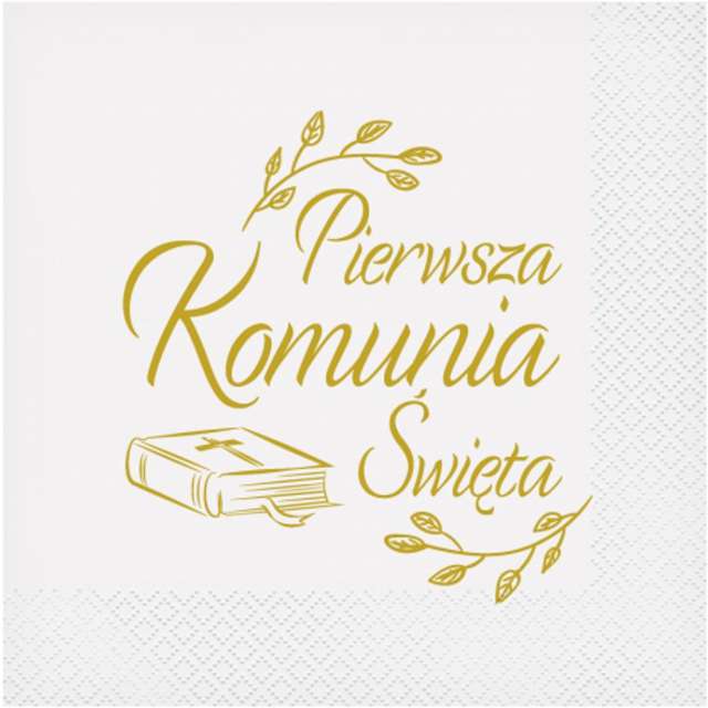Serwetki Pierwsza Komunia Święta biblia 20 szt.