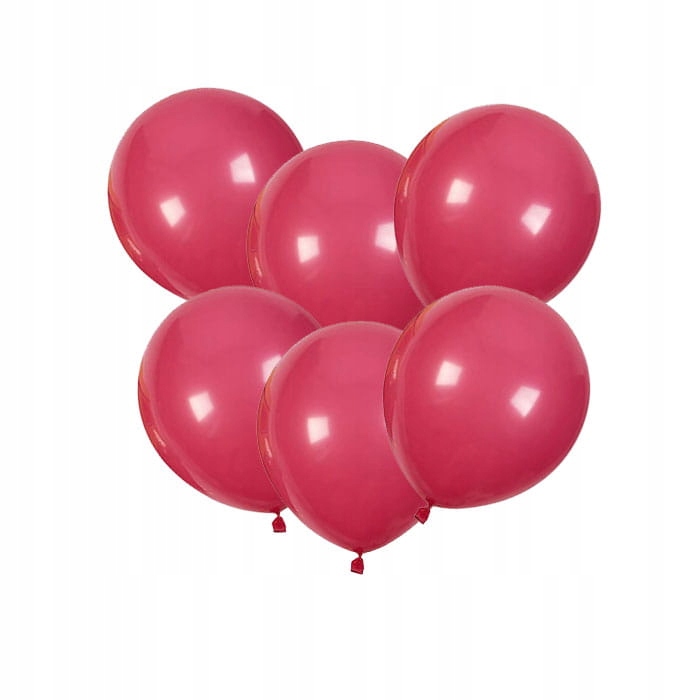 Balon lateksowy fuksja 12 cali, 30cm 10szt, urodziny, studniówka