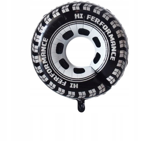 Balon foliowy Opona Racing 67,5x75cm, urodziny, karnawał, formuła 1