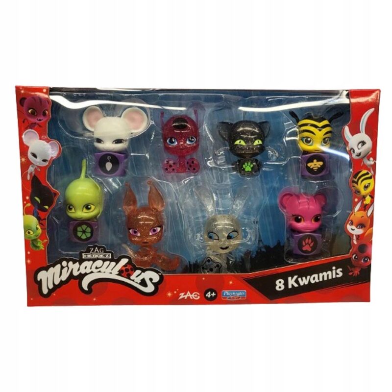 MIRACULOUS BIEDRONKA I CZARNY KOT Kwami 8 figurek