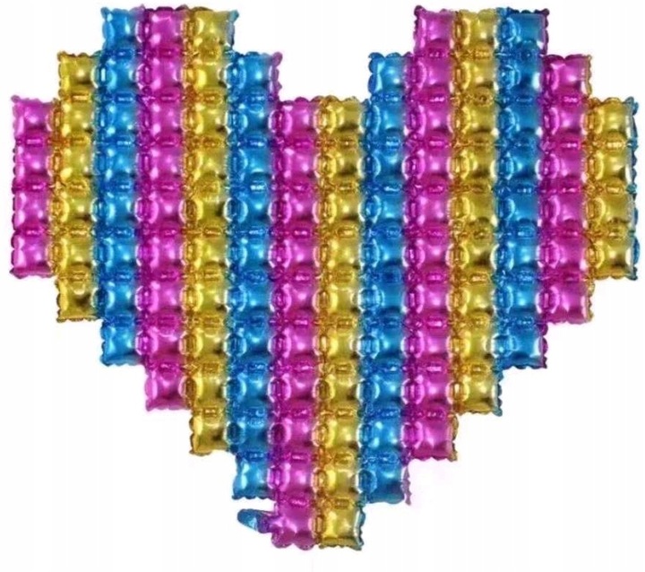 Ścianka balonowa do zdjęć SERCE 119x137 MULTICOLOR, tło, ścianka do zdjęć