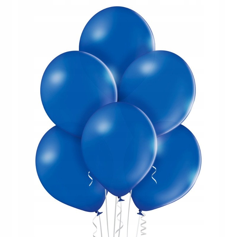 Balon lateksowy NIEBIESKI, 10 cali, 25cm 10szt, urodziny, sylwester