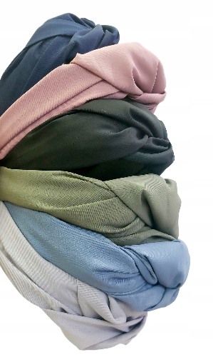 Opaska do włosów szeroka czarna klasyczna węzeł supeł turban pin up, 70 mm