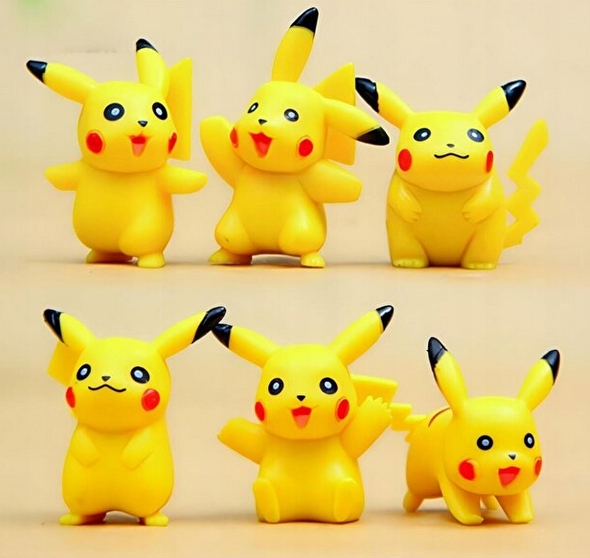 Kuferek + kula + 6 figurek + karty pokemon, pokemony, Pikachu - obrazek 5