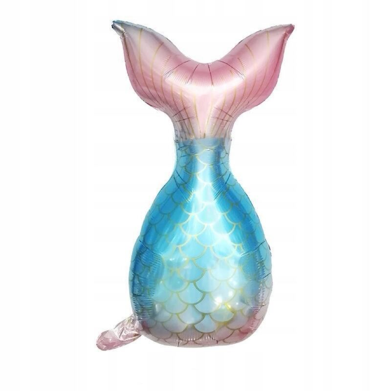 Balon foliowy Syrena Ogon 49cmx78cm, Urodziny, Dzień Dziecka, Bal