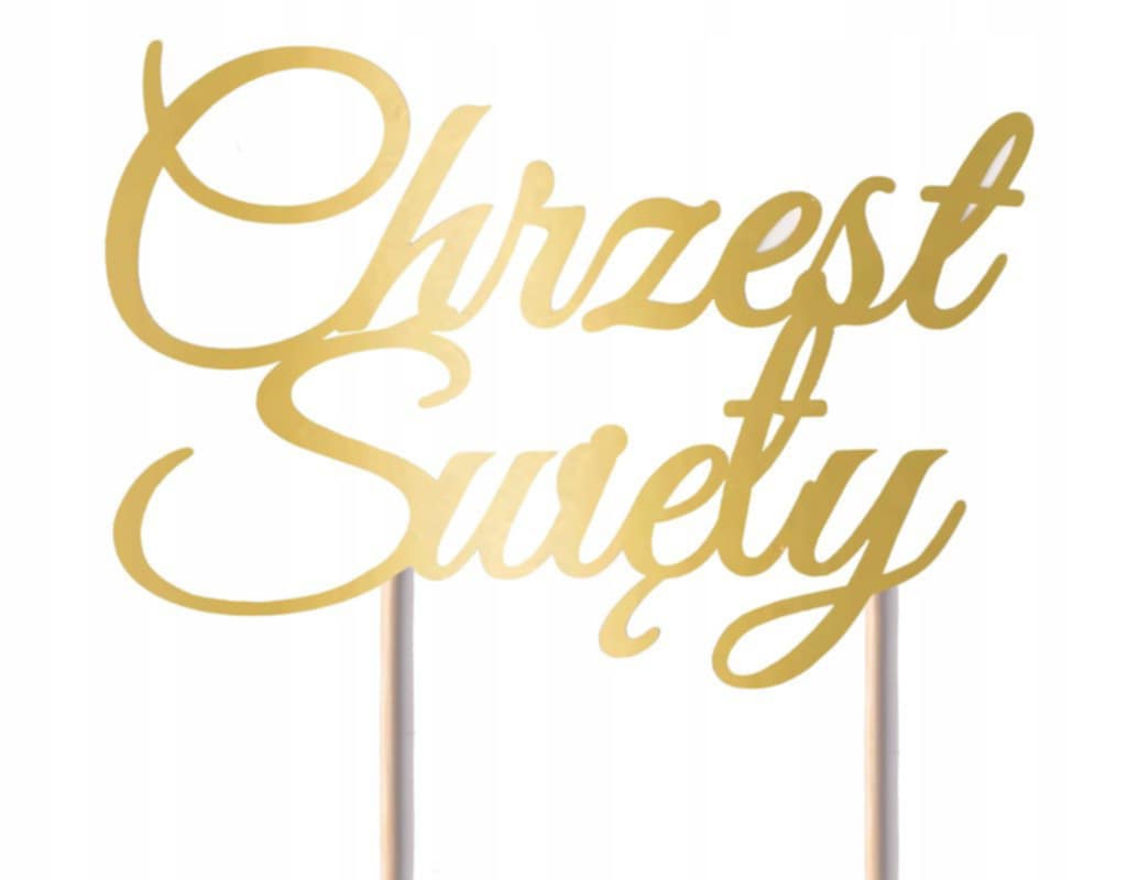 Topper na tort Chrzest Święty, 20 cm urodziny