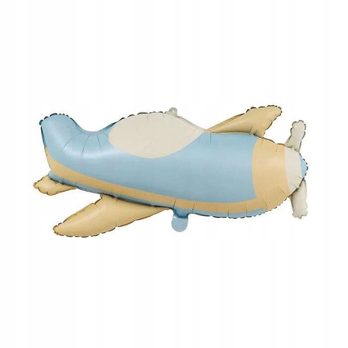 Balon foliowy Samolot 78x42cm, urodziny, karnawał, chrzest