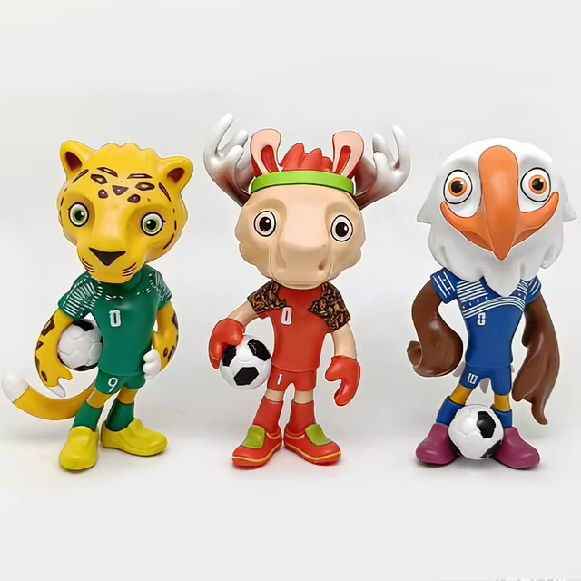 FIGURKI PIŁKARSKIE 3 SZTUKI DLA DZIECKA Z PIŁKĄ EURO 2026 PIŁKA NOŻNA